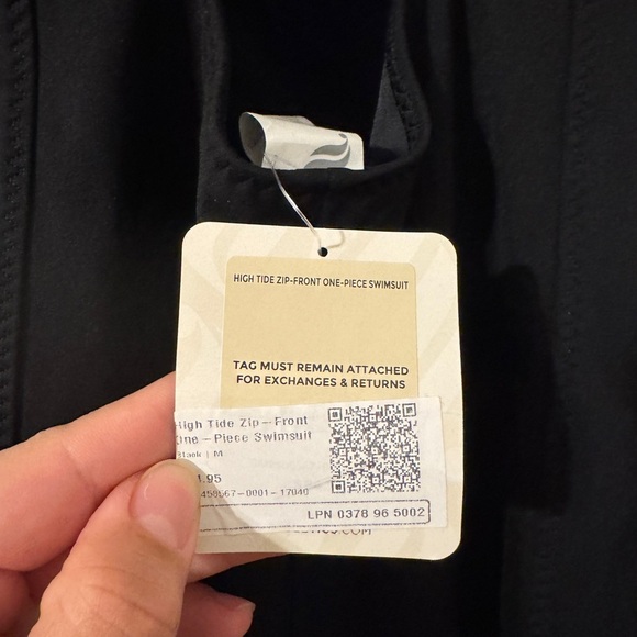 Fabletics High Tide Zip-Front One-Piece Swimsuit Medium NWT - Picture 6 of 6